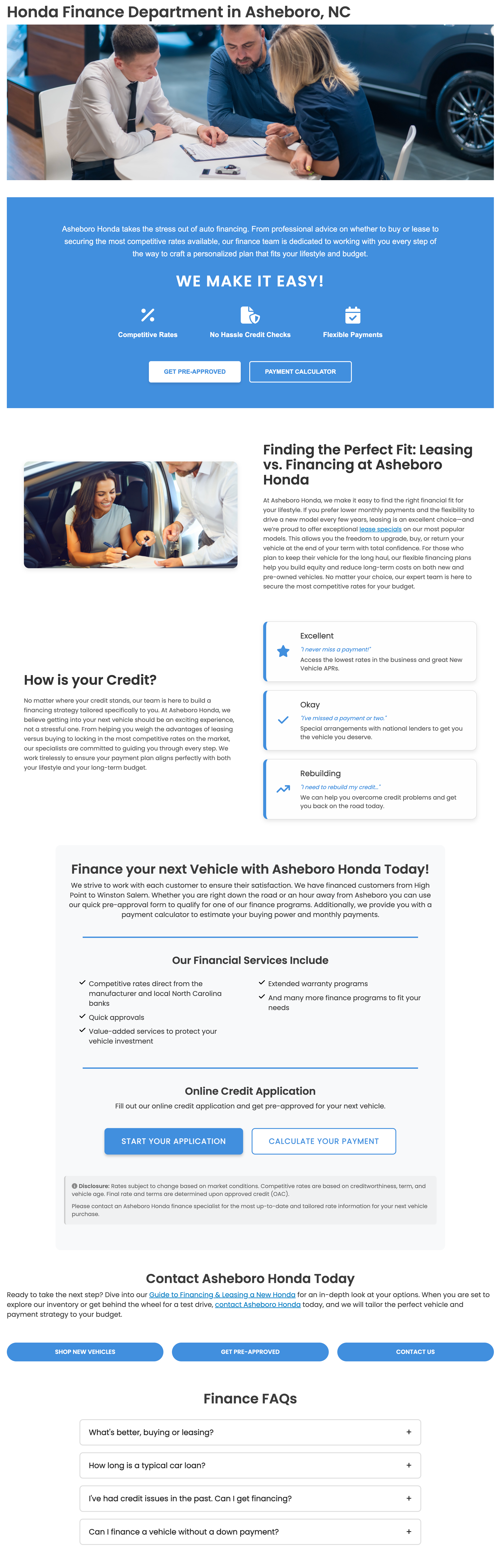 Finance Page